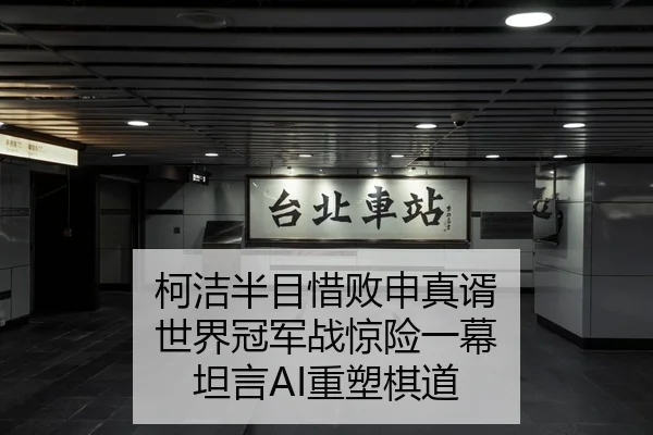 柯洁半目惜败申真谞 世界冠军战惊险一幕 坦言AI重塑棋道